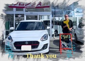 K様　中古車ｽｲﾌﾄご納車おめでとうございます！